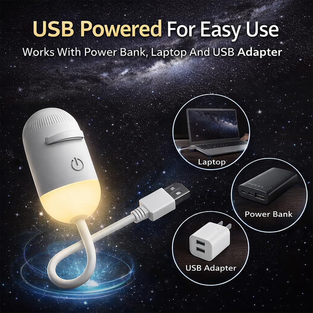 Galaxy Projector 2-in-1 Starry Sky Projector & Night Light USB Galaxy Projector Night Light for Bedroom Hallway Ceiling Decor (1 Light+3 Pcs)